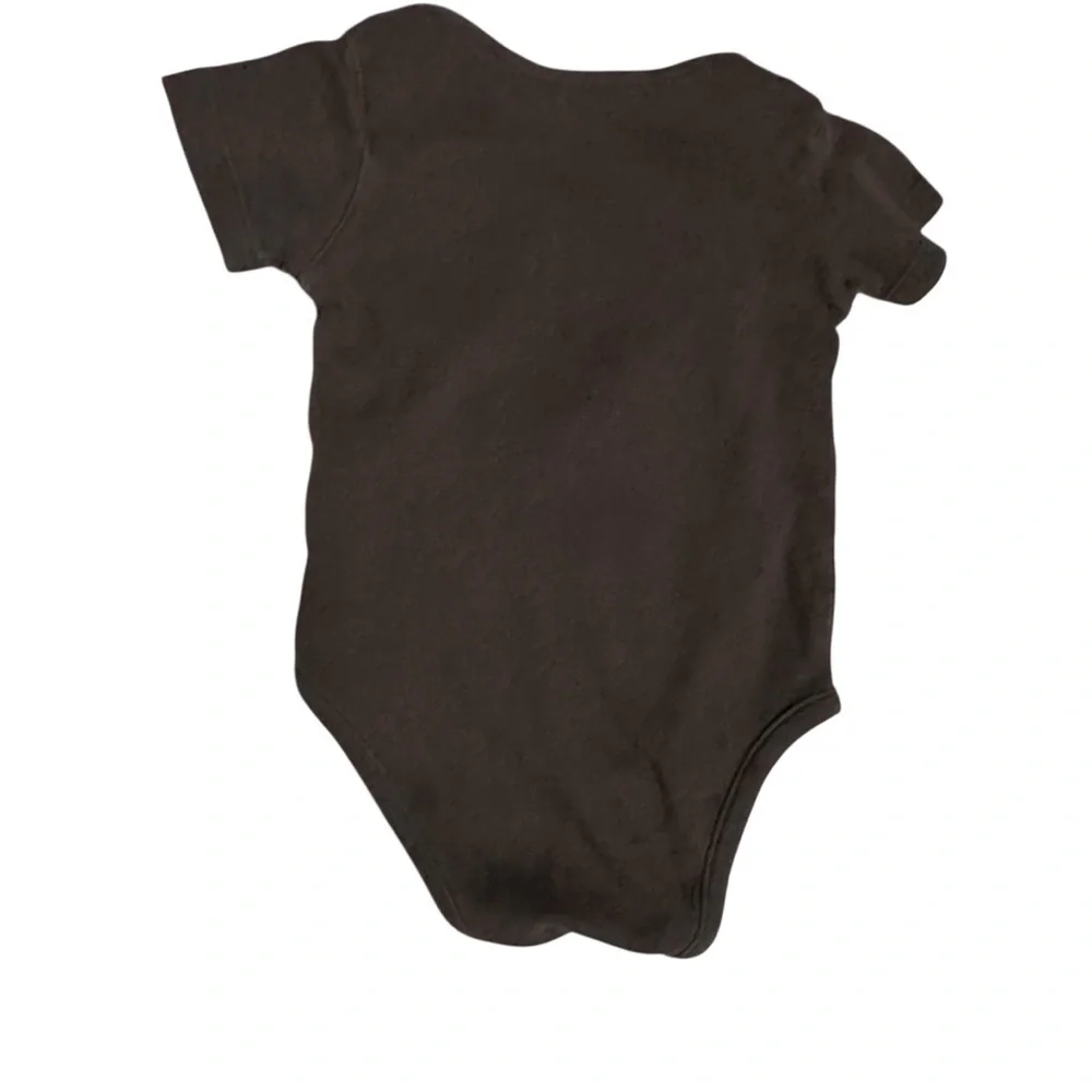 Genuine Merchandise Dark Brown Baby Onesie
